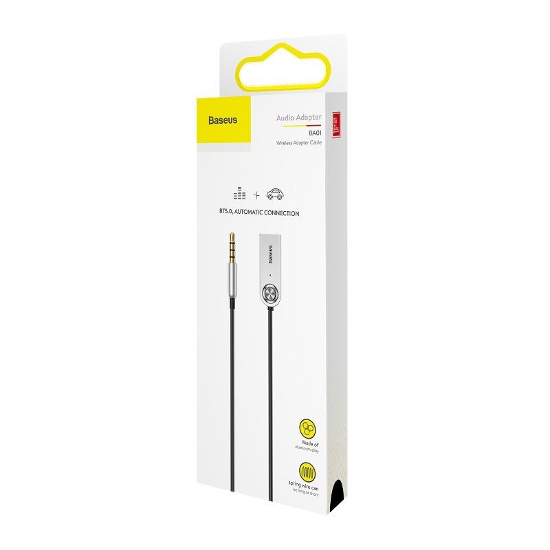 Amio - ΑΝΤΑΠΤΟΡΑΣ AUDIO BLUETOOTH 5.0 ΑΠΟ USB ΣΕ AUX ΜΑΥΡΟ ΣΠΙΡΑΛ - 1 τεμ. (BAS29048/AM) - Image 6