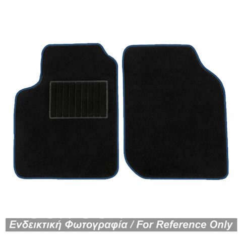 ΠΑΤΑΚΙΑ ΜΟΚΕΤΑ ΓΙΑ MERCEDES SMART 450 1998-2006 ΜΑΥΡΟ ΜΕ ΜΠΛΕ ΡΕΛΙ RACE AXION - 2 ΤΕΜ.