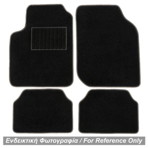 ΠΑΤΑΚΙΑ ΜΟΚΕΤΑ ΓΙΑ VOLVO S40 2004+ (ΜΑΥΡΟ ΜΕ ΓΚΡΙ ΡΕΛΙ) - 4 ΤΕΜ.