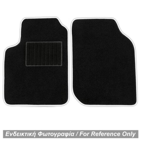 ΠΑΤΑΚΙΑ ΜΟΚΕΤΑ ΓΙΑ MERCEDES SMART 451 2007-2014 ΜΑΥΡΟ ΜΕ ΛΕΥΚΟ ΡΕΛΙ RACE AXION - 2 ΤΕΜ.