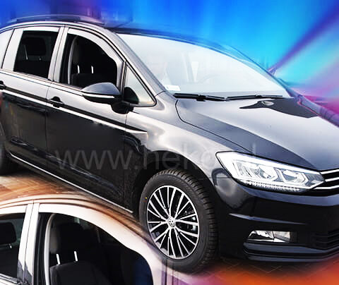 ΑΝΕΜΟΘΡΑΥΣΤΕΣ ΓΙΑ VW TOURAN 5D 2015+ ΣΕΤ ΑΥΤΟΚΙΝΗΤΟΥ ΑΠΟ ΕΥΚΑΜΠΤΟ ΦΙΜΕ ΠΛΑΣΤΙΚΟ HEKO - 4 ΤΕΜ