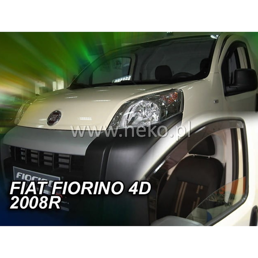 ΑΝΕΜΟΘΡΑΥΣΤΕΣ ΓΙΑ FIAT FIORINO / QUBO 4D/5D 2008-2020 / PEUGEOT BIPPER / CITROEN NEMO ΖΕΥΓΑΡΙ VAN ΑΠΟ ΕΥΚΑΜΠΤΟ ΦΙΜΕ ΠΛΑΣΤΙΚΟ HEKO - 2 ΤΕΜ. - Image 2