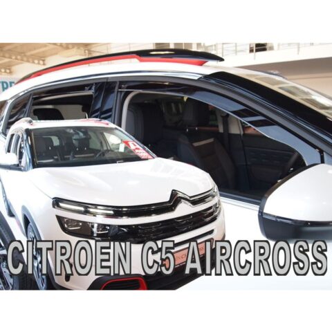 ΑΝΕΜΟΘΡΑΥΣΤΕΣ ΓΙΑ CITROEN C5 AIRCROSS 5D 2019+ ΣΕΤ ΑΥΤΟΚΙΝΗΤΟΥ ΑΠΟ ΕΥΚΑΜΠΤΟ ΦΙΜΕ ΠΛΑΣΤΙΚΟ HEKO - 4 ΤΕΜ.