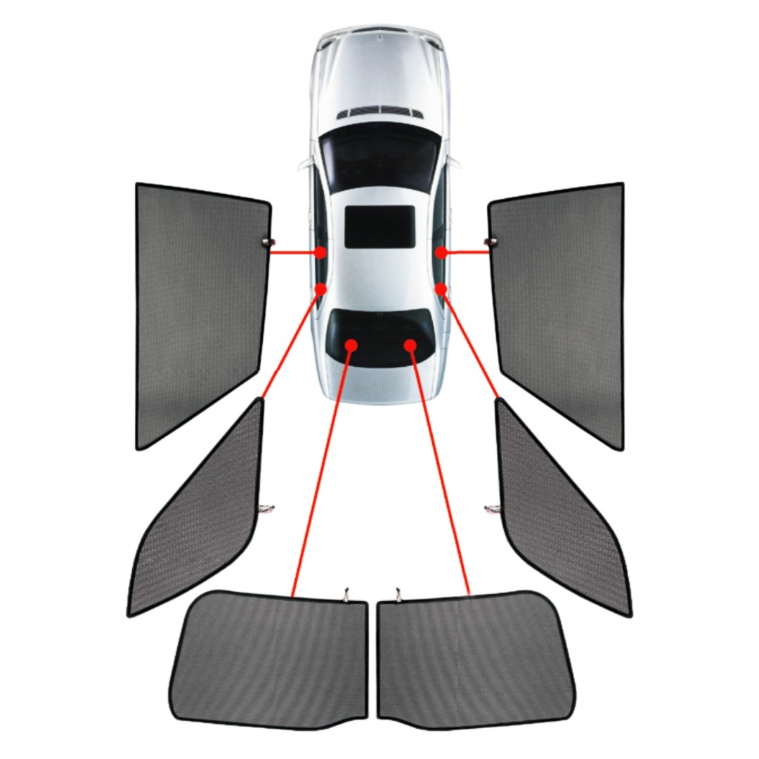 CarShades - ΚΟΥΡΤΙΝΑΚΙΑ CAR SHADES ΓΙΑ FIAT PANDA 5D 2012+ - 6 ΤΕΜ. (PVC.FIA-PAND-5-B)
