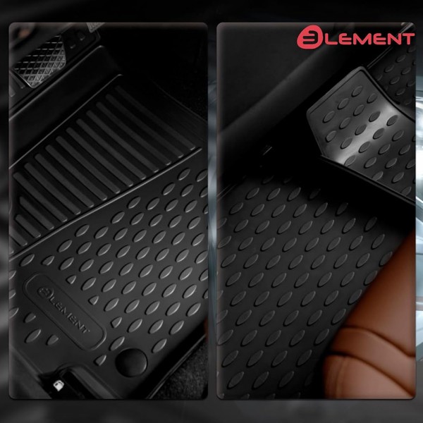 Novline - Πατάκια σε Σκαφη Element 3D για VW Golf VII SportWagon (AU) 04/2013 > 2020 5πορτο από TPE Λάστιχο σε Μαύρο Χρώμα - 4 τεμ. (ELEMENT3D5156210K/NV) - Image 3