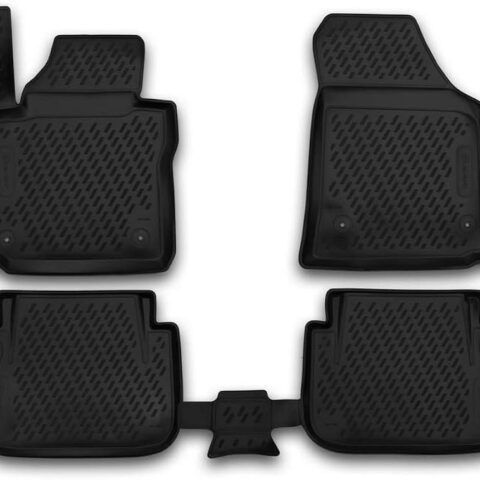 ΠΑΤΑΚΙΑ ΣΕ ΣΚΑΦΗ TPE ΛΑΣΤΙΧΟ ΓΙΑ VW CADDY 2015+  ΣΕ ΜΑΥΡΟ ΧΡΩΜΑ NOVLINE - 4 ΤΕΜ.