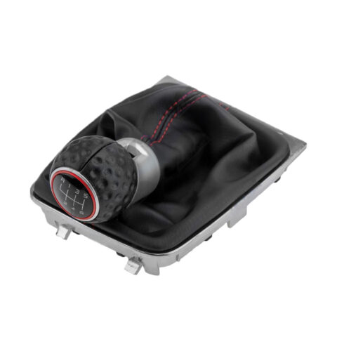 ΠΟΜΟΛΟ ΤΑΧΥΤΗΤΩΝ ΓΙΑ VW GOLF VII GTI 2013+ ΜΕ ΕΝΔΕΙΞΗ 6 ΤΑΧΥΤΗΤΩΝ ΚΑΙ ΦΟΥΣΚΑ ΜΑΥΡΟ-ΚΟΚΚΙΝΟ NTY - 1 TEM.