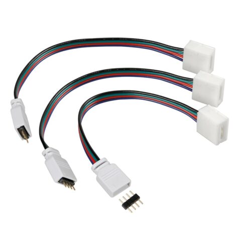 ΑΝΤΑΛΛΑΚΤΙΚΗ ΦΙΣΑ CONNECT-3 ΜΕ 4PIN 16 cm ΓΙΑ ΣΥΝΔΕΣΗ ΤΑΙΝΙΑΣ RGB LED ΜΕ ΤΗΛΕΧΕΙΡΙΣΤΗΡΙΟ 3 ΤΕΜ.