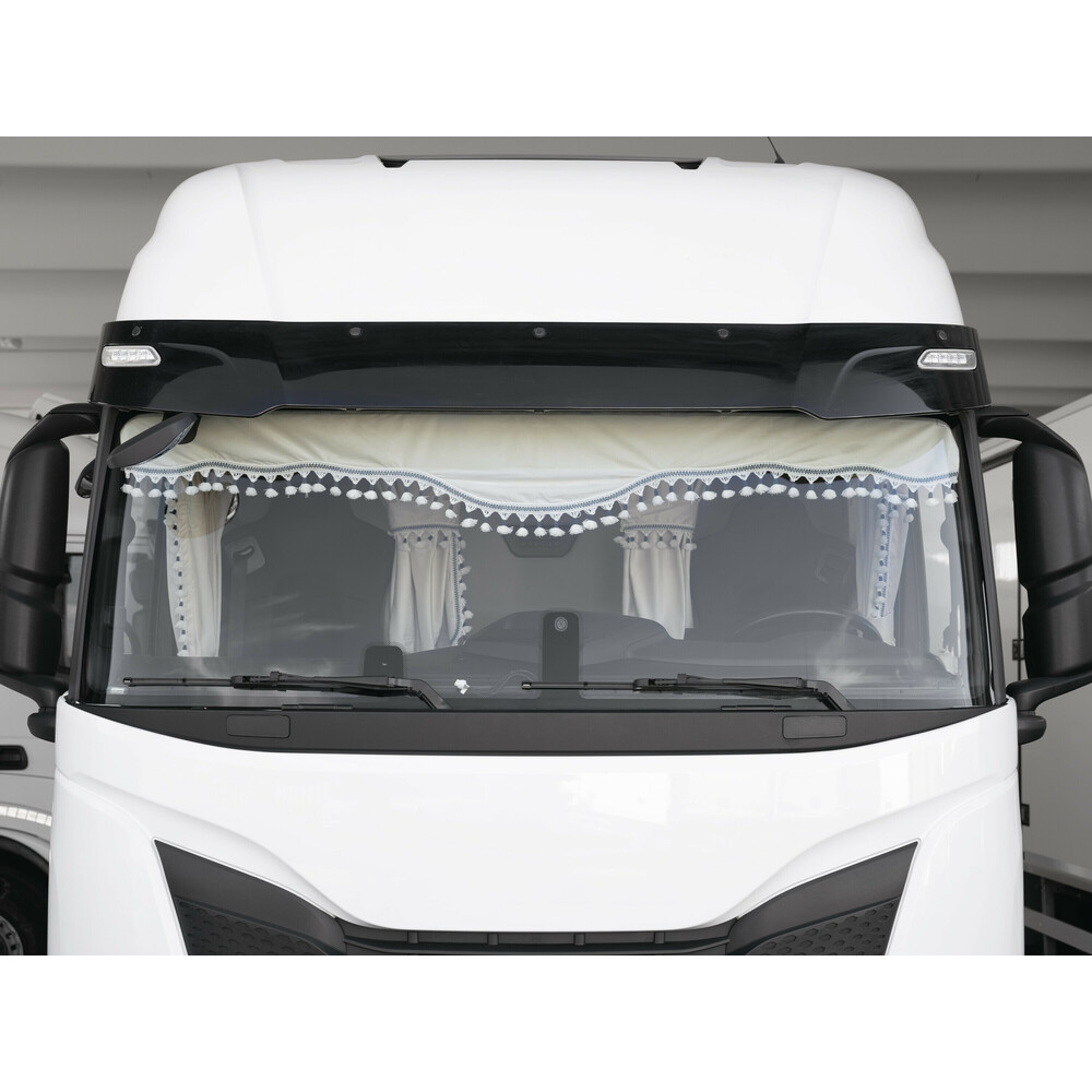 ΚΟΥΡΤΙΝΕΣ ΝΤΑΛΙΚΑΣ LUXURY PRO CABIN ΚΡΕΜ / ΜΠΛΕ ΣΕΤ LAMPA - 8 ΤΕΜ. - Image 6