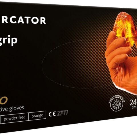 Amio - ΓΑΝΤΙΑ ΝΙΤΡΙΛΙΟΥ MERCATOR GOGRIP ΣΕ ΠΟΡΤΟΚΑΛΙ ΧΡΩΜΑ LARGE (L) - 50 ΤΕΜ. (MER20336/AM)