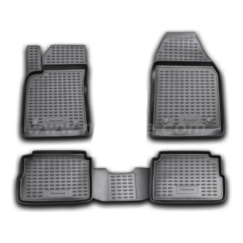 ΠΑΤΑΚΙΑ ΣΕ ΣΚΑΦΗ TPE ΛΑΣΤΙΧΟ ΓΙΑ OPEL VECTRA C 05/2002-01/2009  ΣΕ ΜΑΥΡΟ ΧΡΩΜΑ NOVLINE - 4 ΤΕΜ.
