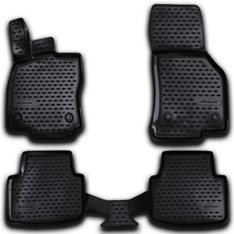 ΠΑΤΑΚΙΑ ΣΕ ΣΚΑΦΗ TPE ΛΑΣΤΙΧΟ ΓΙΑ SKODA OCTAVIA 3 A7 ACTIVE / AMBITION STYLE 2013-2020 / OCTAVIA A8 2020+  ΣΕ ΜΑΥΡΟ ΧΡΩΜΑ NOVLINE - 4 ΤΕΜ.