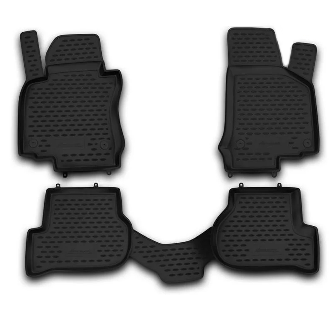 ΠΑΤΑΚΙΑ ΣΕ ΣΚΑΦΗ TPE ΛΑΣΤΙΧΟ ΓΙΑ SKODA OCTAVIA 5 09/2004-2013 ΣΕ ΜΑΥΡΟ ΧΡΩΜΑ NOVLINE - 4 ΤΕΜ.