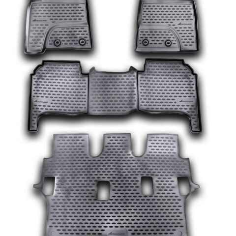 ΠΑΤΑΚΙΑ ΣΕ ΣΚΑΦΗ TPE ΛΑΣΤΙΧΟ ΓΙΑ TOYOTA LANDCRUISER 200 2012-2015  ΣΕ ΜΑΥΡΟ ΧΡΩΜΑ NOVLINE - 4 ΤΕΜ.