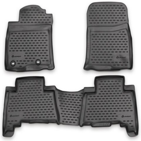 ΠΑΤΑΚΙΑ ΣΕ ΣΚΑΦΗ TPE ΛΑΣΤΙΧΟ ΓΙΑ TOYOTA LANDCRUISER 150 2013-2015  ΣΕ ΑΝΘΡΑΚΙ ΣΚΟΥΡΟ ΓΚΡΙ ΧΡΩΜΑ NOVLINE - 4 ΤΕΜ.