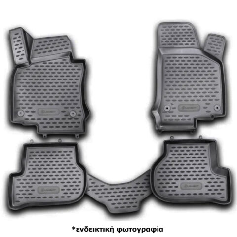 ΠΑΤΑΚΙΑ ΣΕ ΣΚΑΦΗ TPE ΛΑΣΤΙΧΟ ΓΙΑ VW GOLF 6 2009-2012 ΣΕ ΜΑΥΡΟ ΧΡΩΜΑ NOVLINE - 4 ΤΕΜ.