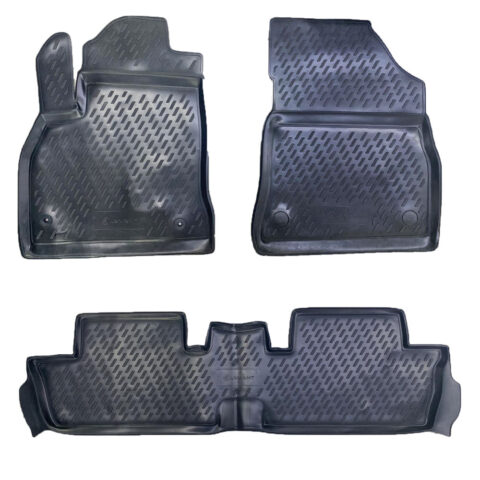 ΠΑΤΑΚΙΑ ΣΕ ΣΚΑΦΗ TPE ΛΑΣΤΙΧΟ ΓΙΑ PEUGEOT 3008 05/2009-2016  ΣΕ ΜΑΥΡΟ ΧΡΩΜΑ NOVLINE - 3 ΤΕΜ.