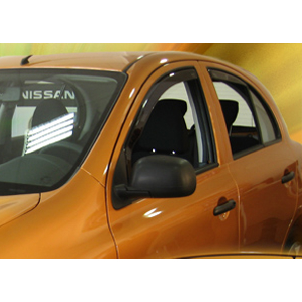 ΑΝΕΜΟΘΡΑΥΣΤΕΣ ΓΙΑ NISSAN MICRA K13 5D 11/2010-2017 ΖΕΥΓΑΡΙ ΑΠΟ ΕΥΚΑΜΠΤΟ ΦΙΜΕ ΠΛΑΣΤΙΚΟ HEKO - 2 ΤΕΜ. - Image 2
