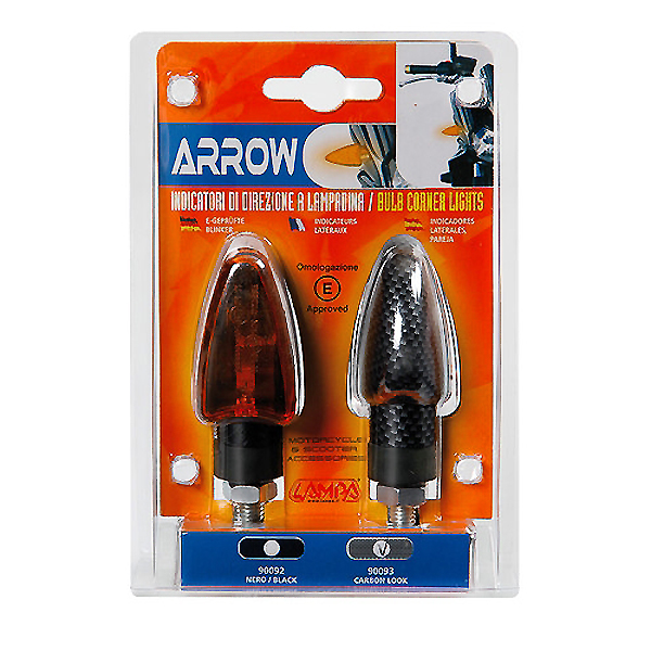 ΦΛΑΣ ΜΗΧΑΝΗΣ ARROW 12V/ 21W (68 x 27 mm) CARBON ΜΕ ΠΟΡΤΟΚΑΛΙ ΤΖΑΜΑΚΙ -2 ΤΕΜ. - Image 2