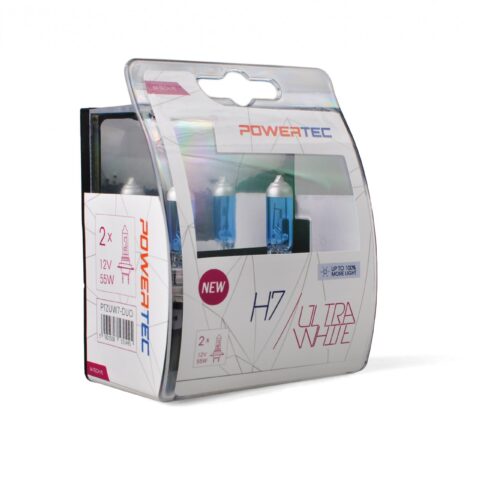 H7 12V 55W PX26d POWERTEC ULTRA WHITE 2ΤΕΜ. M-TECH