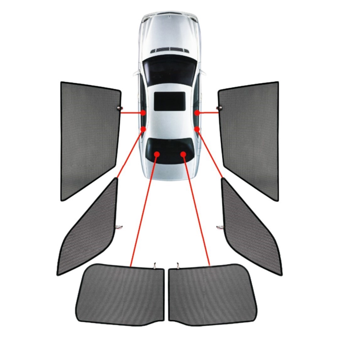 CarShades - ΚΟΥΡΤΙΝΑΚΙΑ CAR SHADES ΓΙΑ NISSAN QASHQAI 5D 2018-2021 - 6 ΤΕΜ. (PVC.NIS-QASH-5-BX)