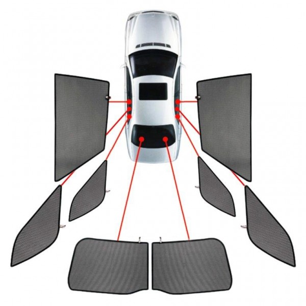 CarShades - ΚΟΥΡΤΙΝΑΚΙΑ CAR SHADES ΓΙΑ BMW X6 (F16) 5D 2015-2019- 8 ΤΕΜ. (PVC.BMW-X6-5-B)