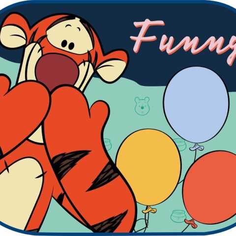 Amio - ΗΛΙΟΠΡΟΣΤΑΣΙΕΣ ΠΛΑΙΝΕΣ WINNIE THE POOH ΜΕ ΒΕΝΤΟΥΖΑ (44x35cm) - 2TEM (S9329/AM)