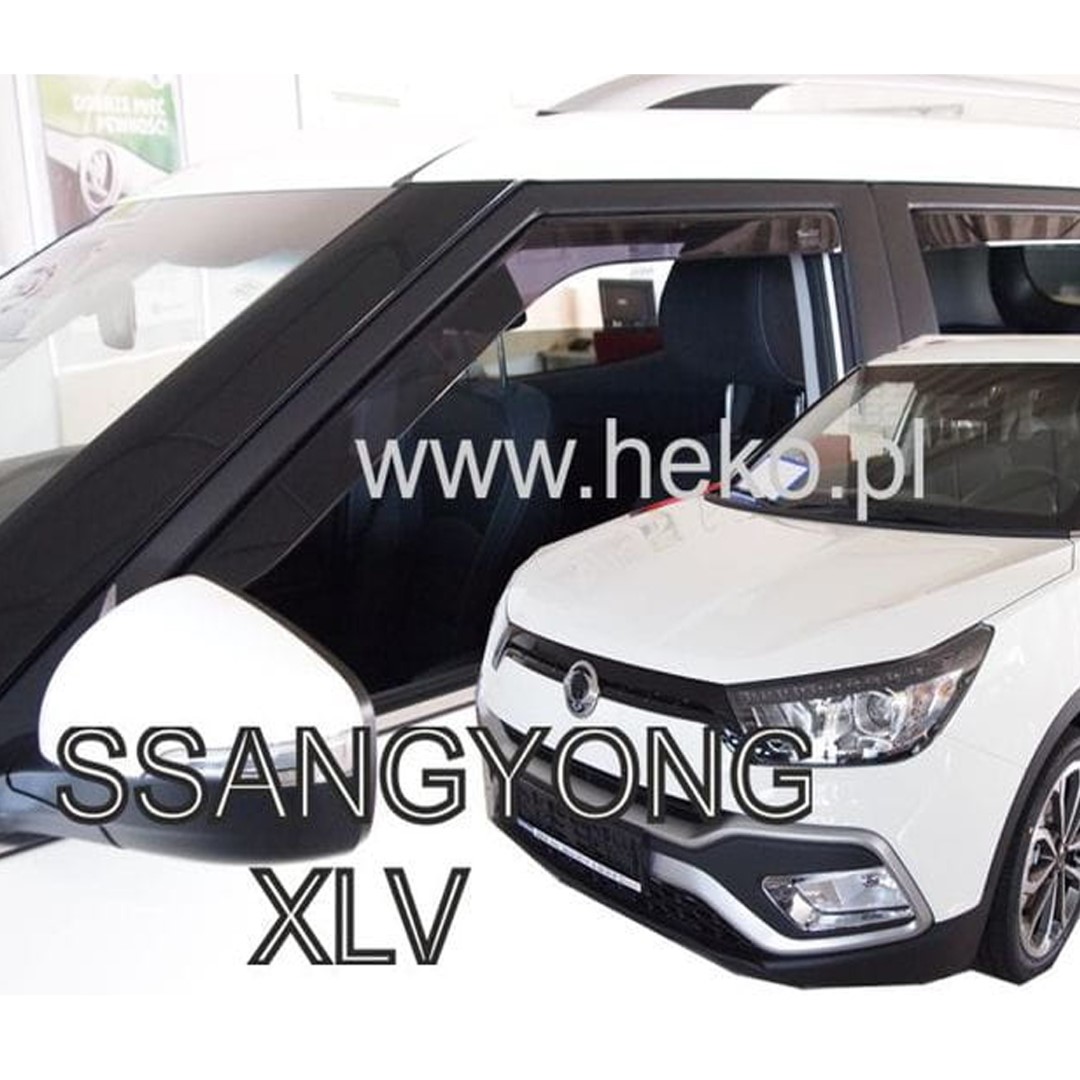 ΑΝΕΜΟΘΡΑΥΣΤΕΣ ΓΙΑ SSANGYONG TIVOLI/XLV 5D 2015+ ΣΕΤ ΑΥΤΟΚΙΝΗΤΟΥ ΑΠΟ ΕΥΚΑΜΠΤΟ ΦΙΜΕ ΠΛΑΣΤΙΚΟ HEKO - 4 ΤΕΜ. - Image 2