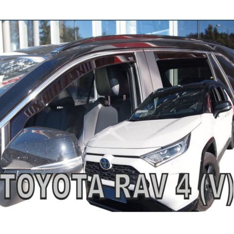 ΑΝΕΜΟΘΡΑΥΣΤΕΣ ΓΙΑ TOYOTA RAV4 V 5D 2019+ / SUZUKI ACROSS 5D 2020+ ΣΕΤ ΑΥΤΟΚΙΝΗΤΟΥ ΑΠΟ ΕΥΚΑΜΠΤΟ ΦΙΜΕ ΠΛΑΣΤΙΚΟ HEKO - 4 ΤΕΜ.