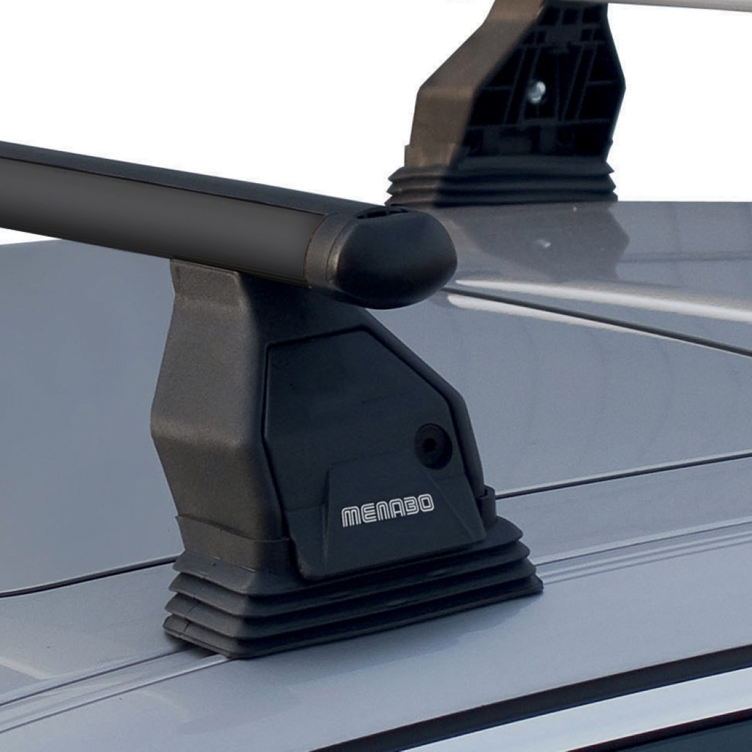Menabo - Σετ Μπάρες Οροφής Tema Σιδήρου τύπου Tema Black Για BMW Serie 1 (F20) Hatchback 09/2011 > 06/2019 5πορτο Μήκος 130cm - 1 σετ. (0110/MB+3360/MB+3330/MB) - Image 3