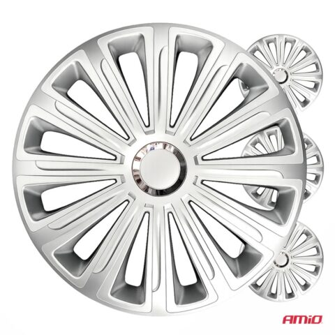 Amio – Τάσια Τροχών 14" Trend RC Ασημί για Αναβάθμιση Εμφάνισης & Καθημερινή Χρήση – Σετ 4 Τεμ. (6896/AM)