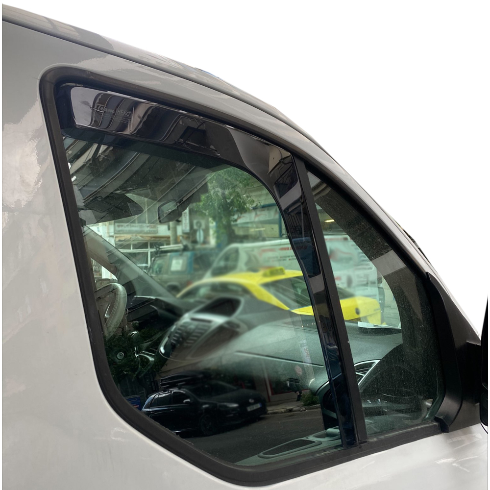 ΑΝΕΜΟΘΡΑΥΣΤΕΣ ΓΙΑ FORD TRANSIT CUSTOM 2D/4D 2012+ ΖΕΥΓΑΡΙ VAN ΑΠΟ ΕΥΚΑΜΠΤΟ ΦΙΜΕ ΠΛΑΣΤΙΚΟ HEKO - 2 ΤΕΜ. - Image 2