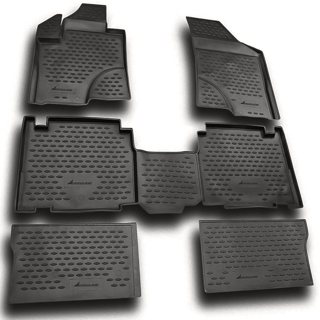 ΠΑΤΑΚΙΑ ΣΕ ΣΚΑΦΗ TPE ΛΑΣΤΙΧΟ ΓΙΑ HYUNDAI ix-55 2008-2015 ΣΕ ΑΝΘΡΑΚΙ ΣΚΟΥΡΟ ΓΚΡΙ ΧΡΩΜΑ NOVLINE - 6 ΤΕΜ.