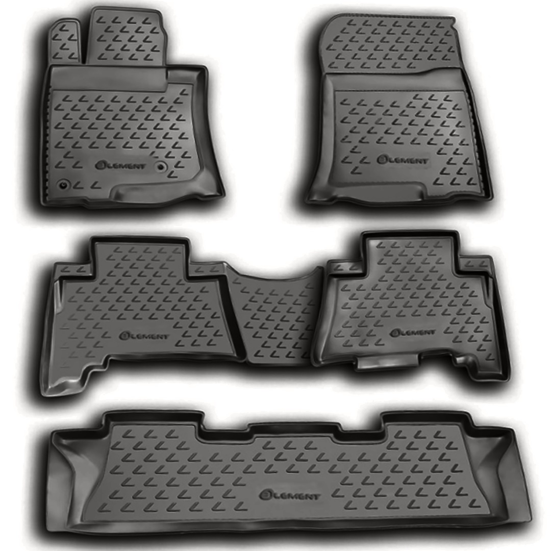 ΠΑΤΑΚΙΑ ΣΕ ΣΚΑΦΗ TPE ΛΑΣΤΙΧΟ ΓΙΑ LEXUS GX460 02/2010+ ΣΕ ΑΝΘΡΑΚΙ ΣΚΟΥΡΟ ΓΚΡΙ ΧΡΩΜΑ NOVLINE - 5 ΤΕΜ.