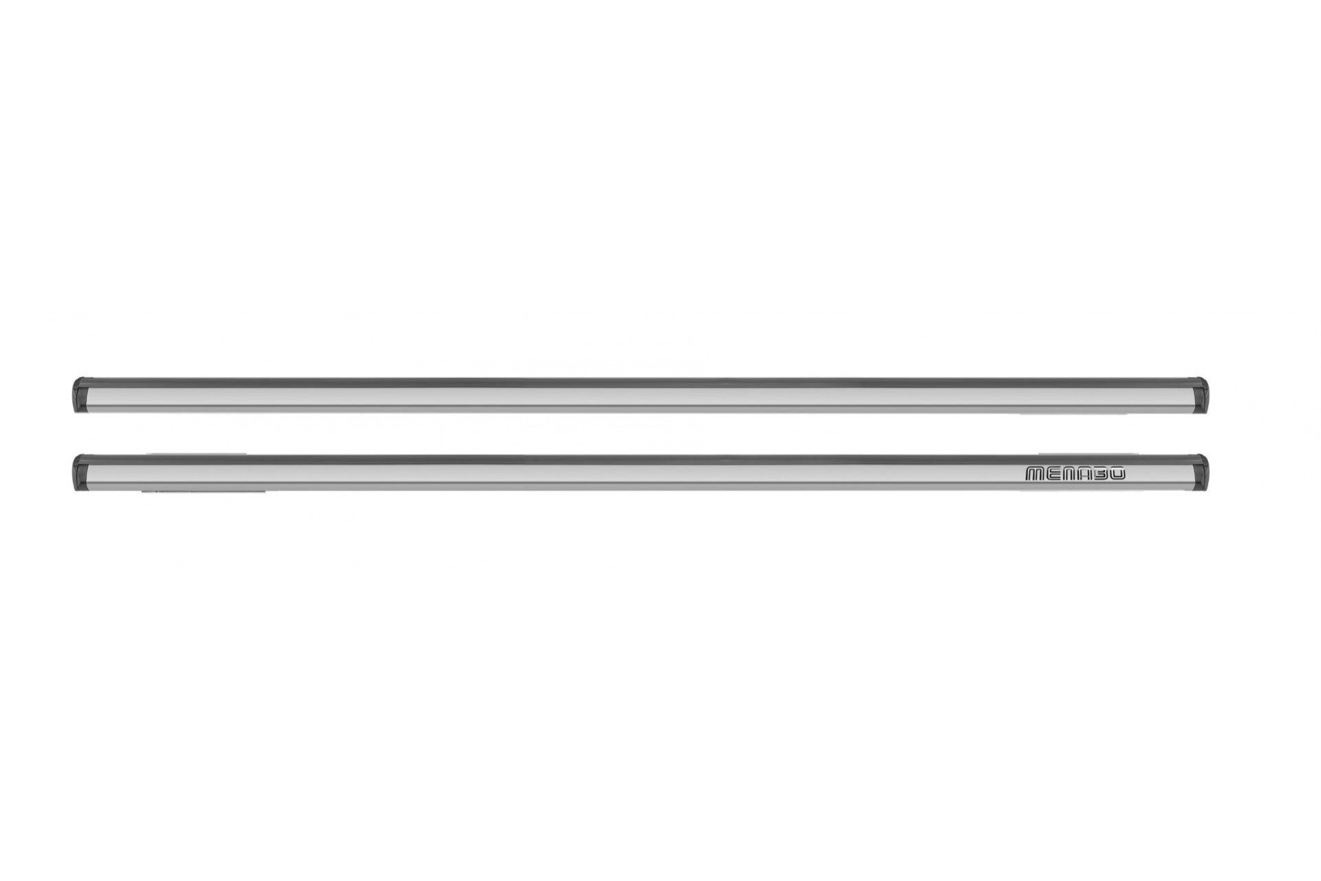 ΜΠΑΡΕΣ ΟΡΟΦΗΣ ΑΛΟΥΜΙΝΙΟΥ DELTA M SILVER 123 cm ROOF RACK ΣΕΤ ΣΕ ΑΣΗΜΙ ΧΡΩΜΑ ΜΕ ΠΡΟΣΤΑΤΕΥΤΙΚΑ ΚΑΠΑΚΙΑ ΑΚΡΩΝ ΓΙΑ ΑΠΛΗ ΟΡΟΦΗ MENABO - 2 ΤΕΜ. - Image 2