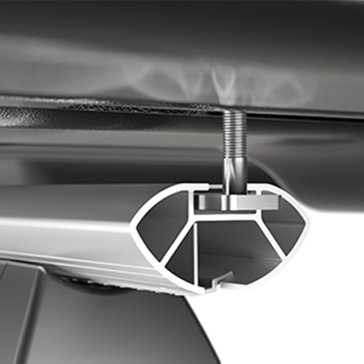Menabo - Μπαγκαζιέρα Οροφής Diamond 450 Black σε Μαύρο Χρώμα με Γυαλιστερή Υφή - 1 τεμ. (8150/MB) - Image 12