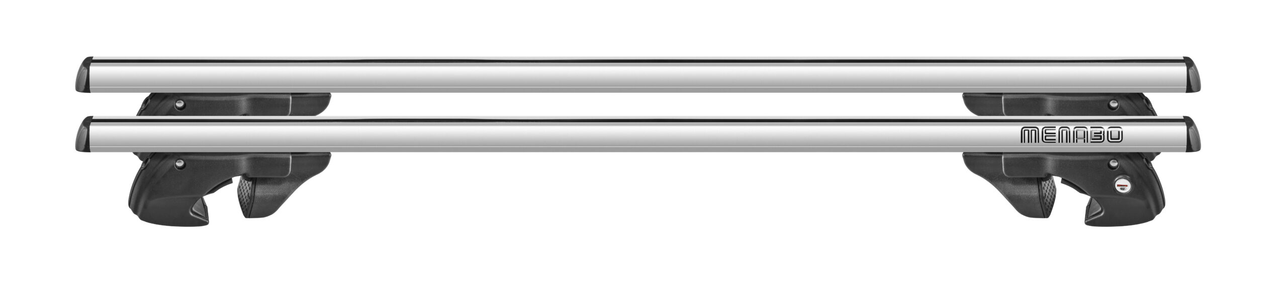MENABO ΜΠΑΡΕΣ ΟΡΟΦΗΣ ΑΛΟΥΜΙΝΙΟΥ SHERMAN XL SILVER 135 cm ΣΕ ΑΣΗΜΙ ΧΡΩΜΑ ΓΙΑ ICH-X K3 09/2024 > 5πορτο / SUV ΜΕ RAISED RAILS (Παράλληλες Μπάρες με Κενό) - 2 ΤΕΜ. (9470/MB) - Image 2