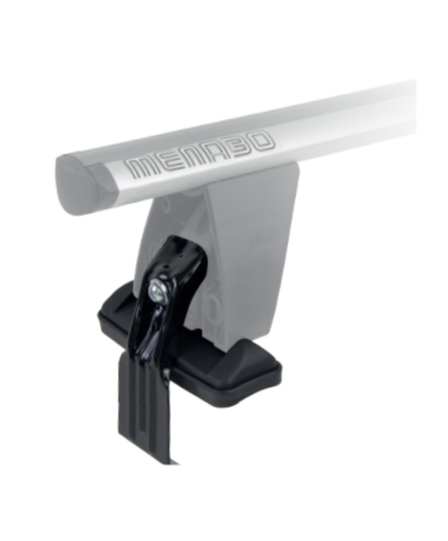 Menabo - DLKIT03G KIT TYPE G Άκρα (Πόδια) για Μπάρες Οροφής Delta / Omega χρώματος Black / Silver - 1 Σετ (9650/MB)
